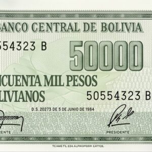 50.000 Pesos Bolivianos